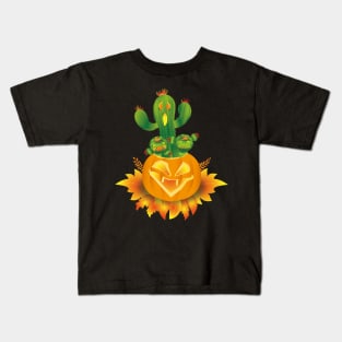 Halloween Cactus spirits Kids T-Shirt